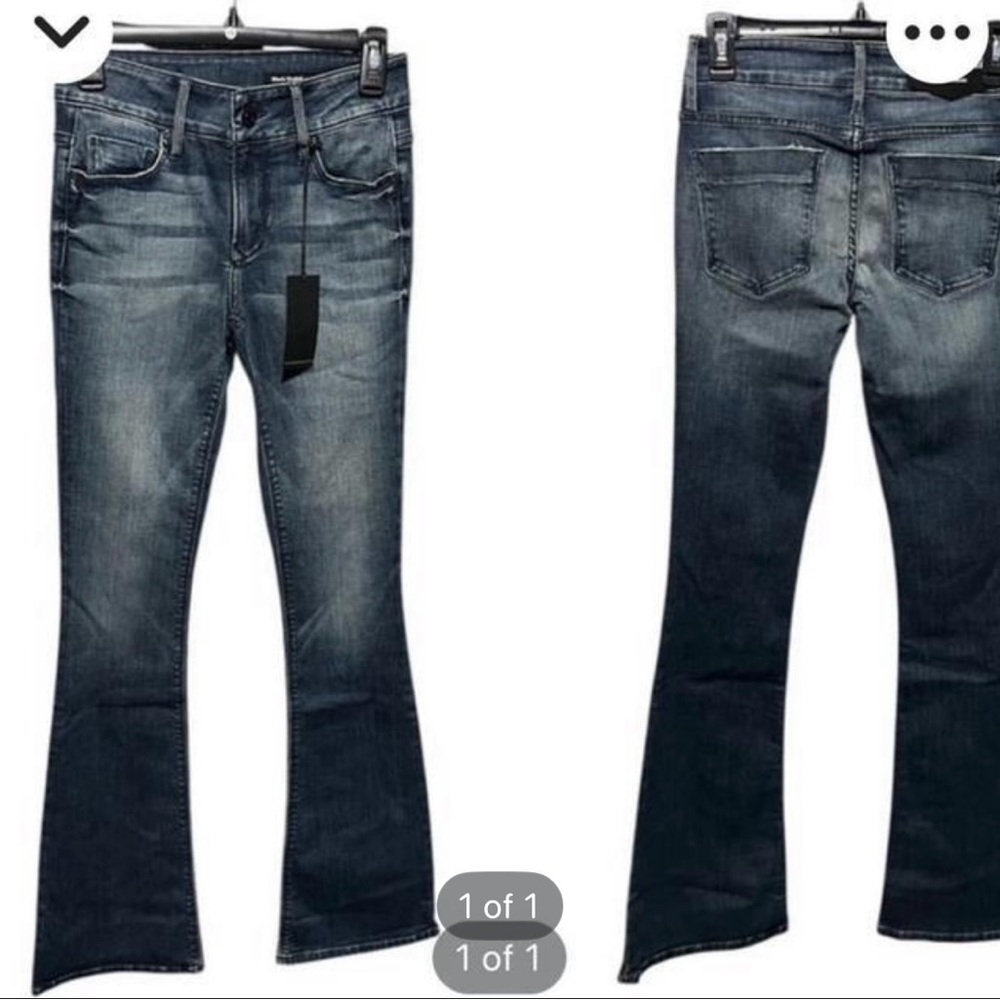 Black Orchid Dark Wash Flare Jeans